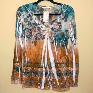 G. Girl - XL Floral Autumn Top - Good Condition